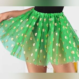 Green and Gold Girl's Skirt